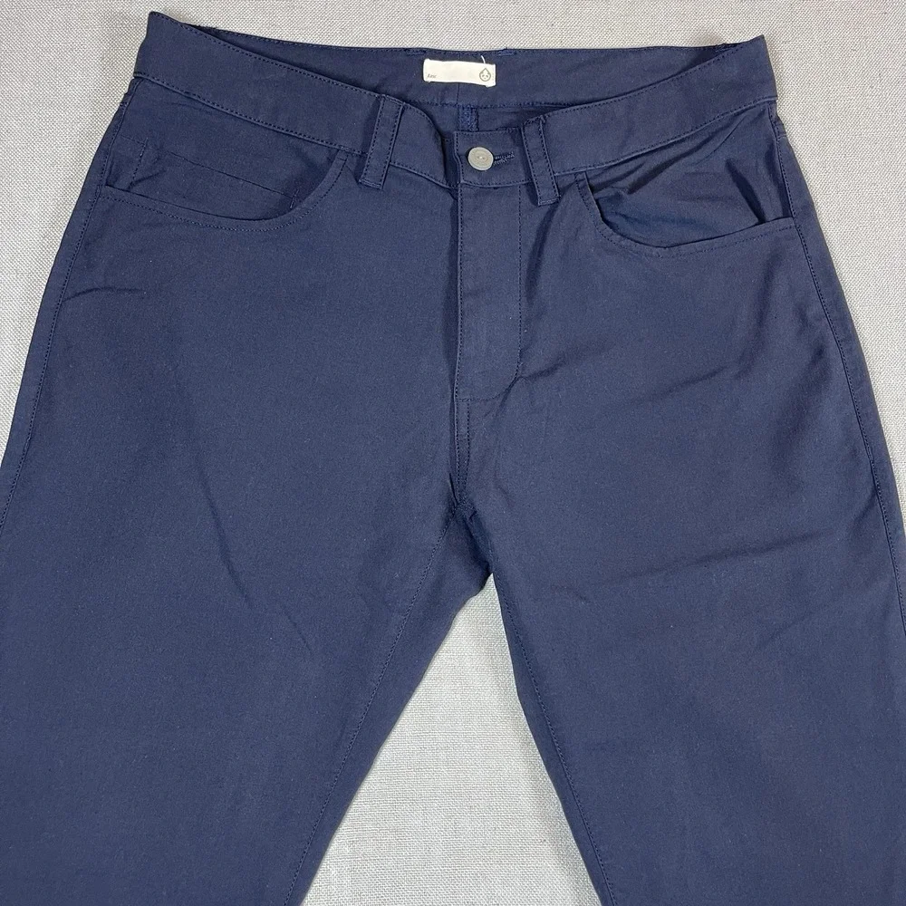 Tasc Tailored Fit Size 30x32 Navy Blue The Motion Pants‎ Bamboo Blend Slim